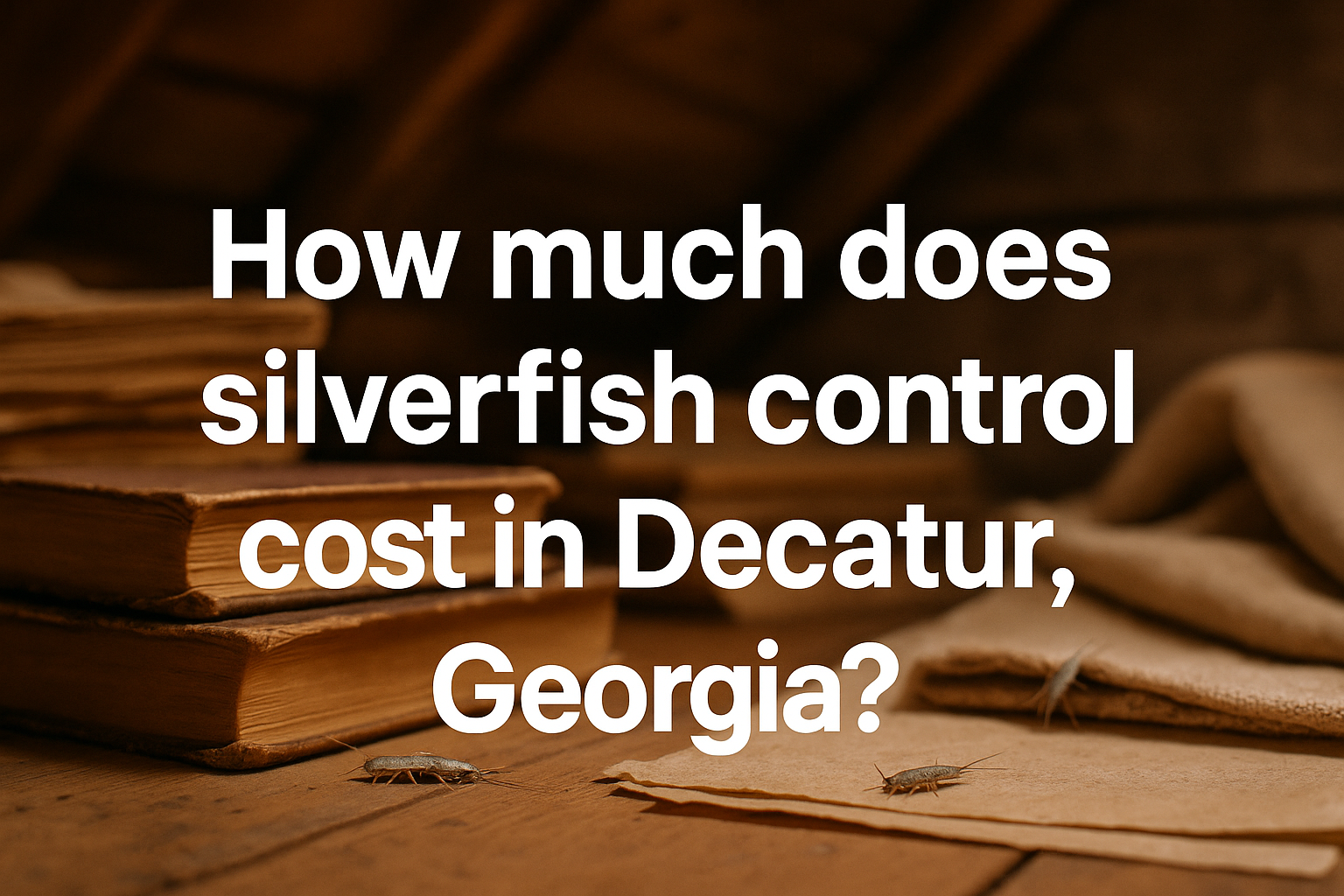 How much does Silverfish Control Cost in Decatur, Georgia?