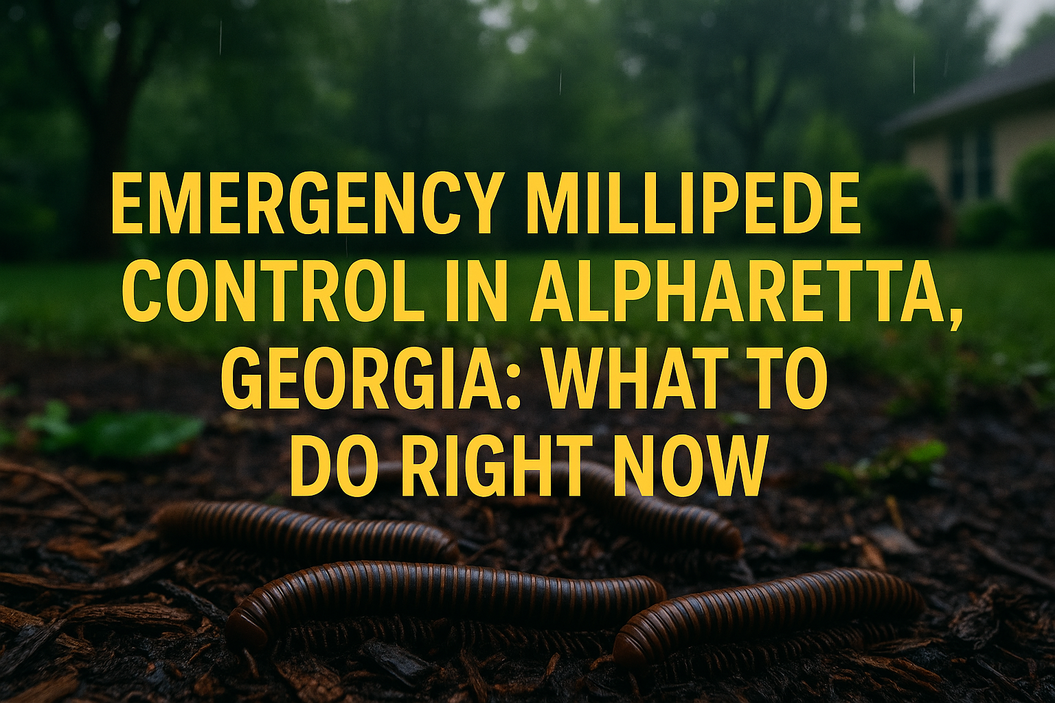 Emergency Millipede Control in Alpharetta, Georgia