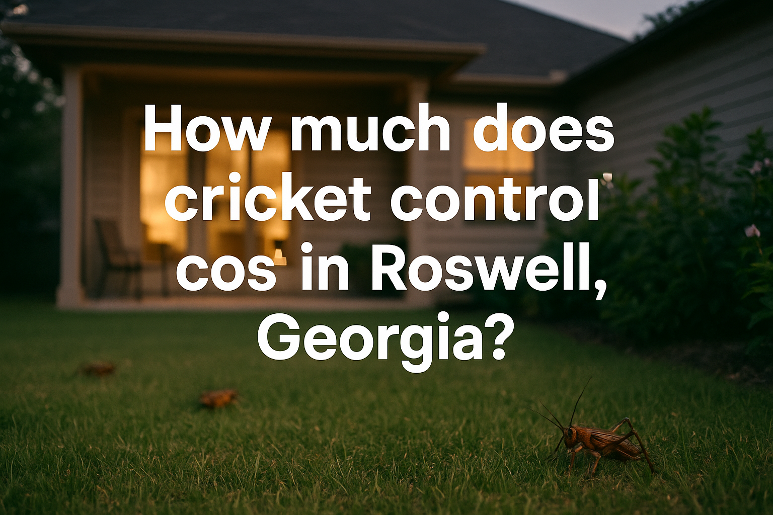Cricket Control Cost in Roswell, Georgia