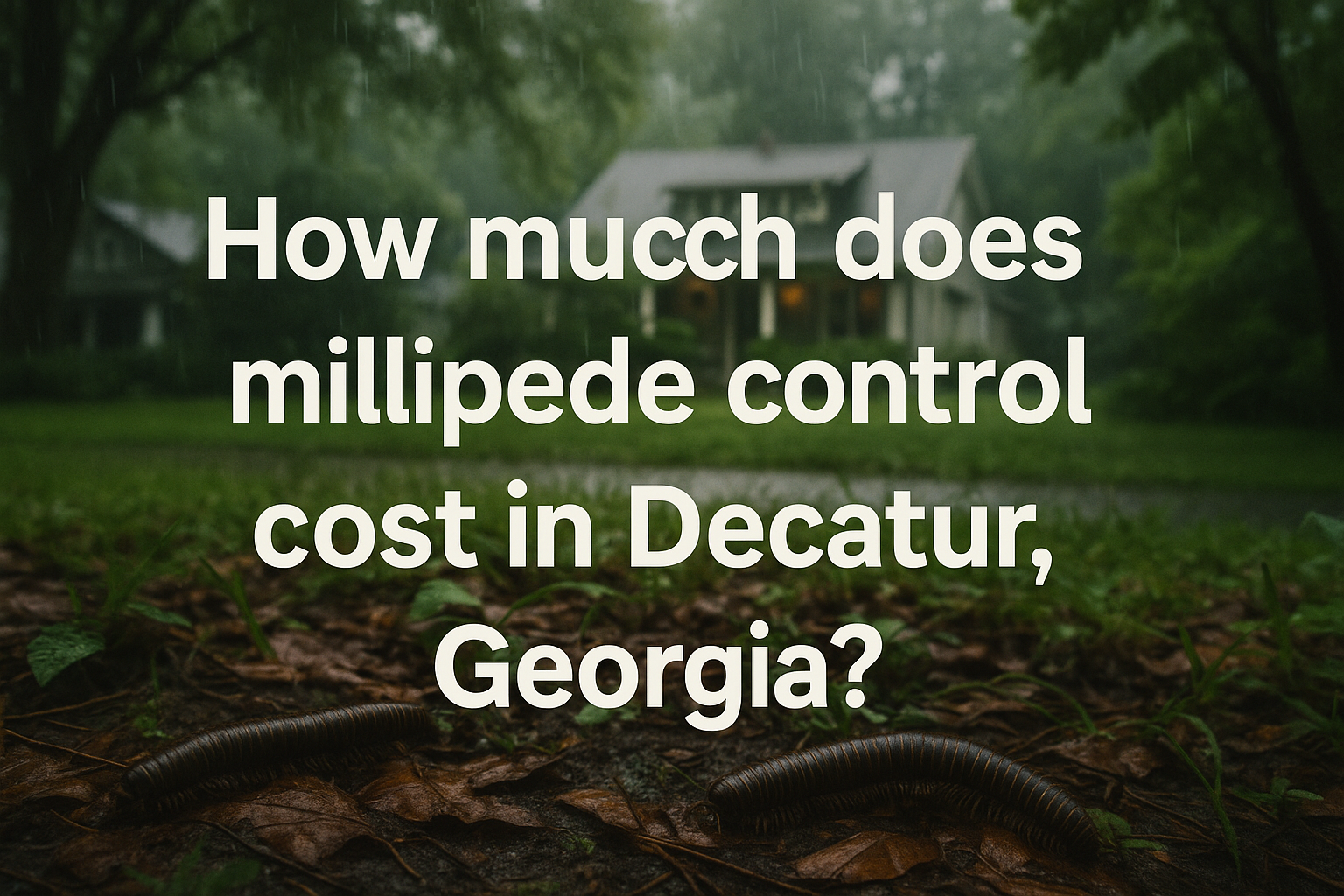 Millipede Control Cost in Decatur, Georgia