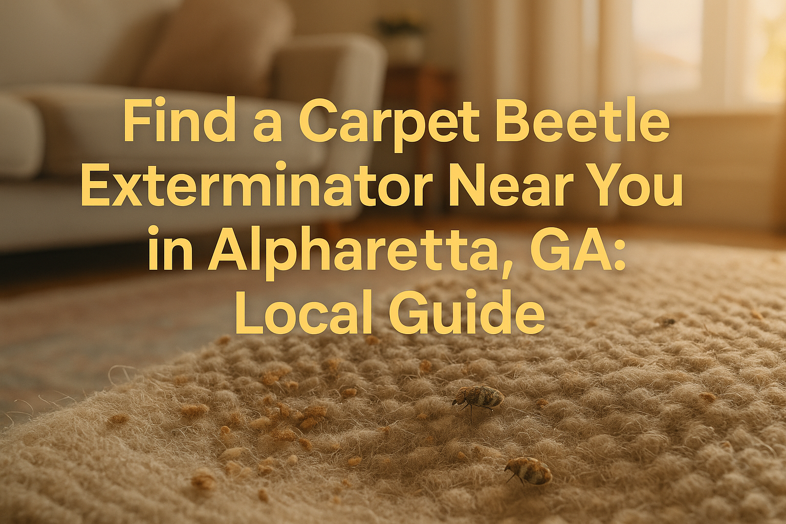 Carpet Beetle Exterminator Near You in Alpharetta, GA
