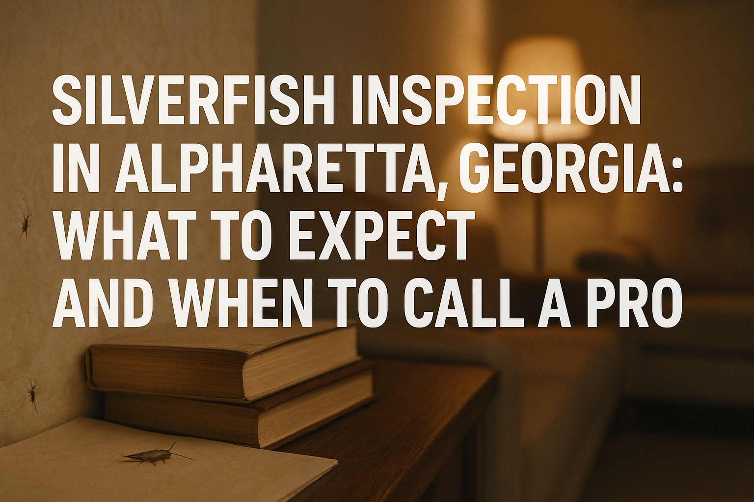 Silverfish Inspection in Alpharetta, Georgia