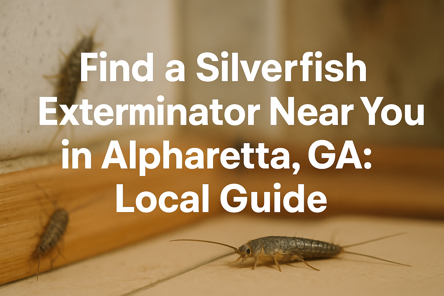 Silverfish Exterminator Near You in Alpharetta, GA