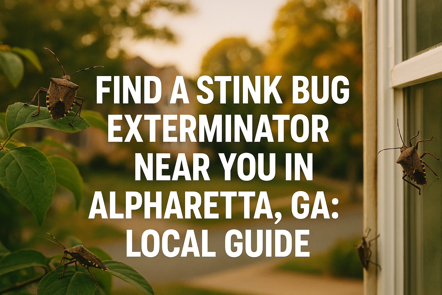 Find a Stink Bug Exterminator Near You in Alpharetta, GA: Local Guide