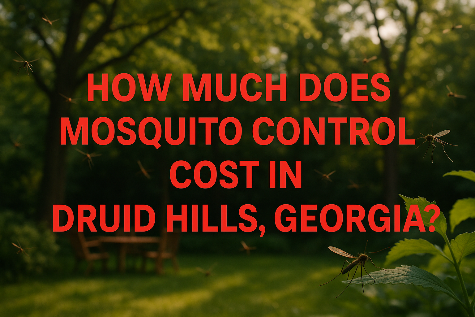 Mosquito Control Cost in Druid Hills, Georgia