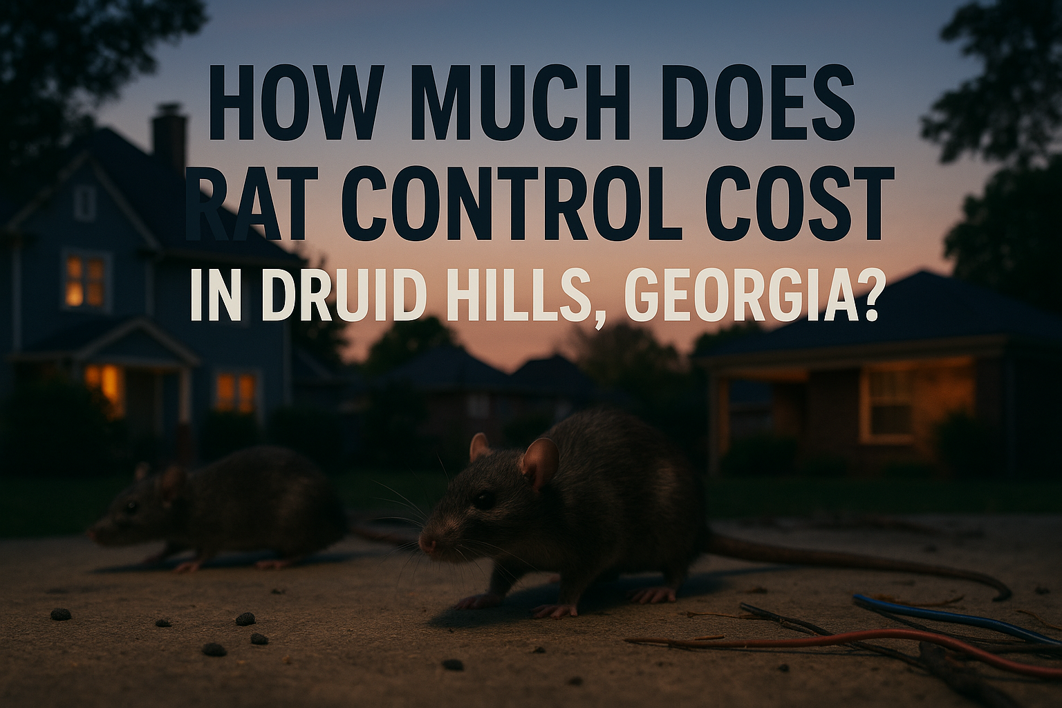 Rat Control Cost in Druid Hills, Georgia