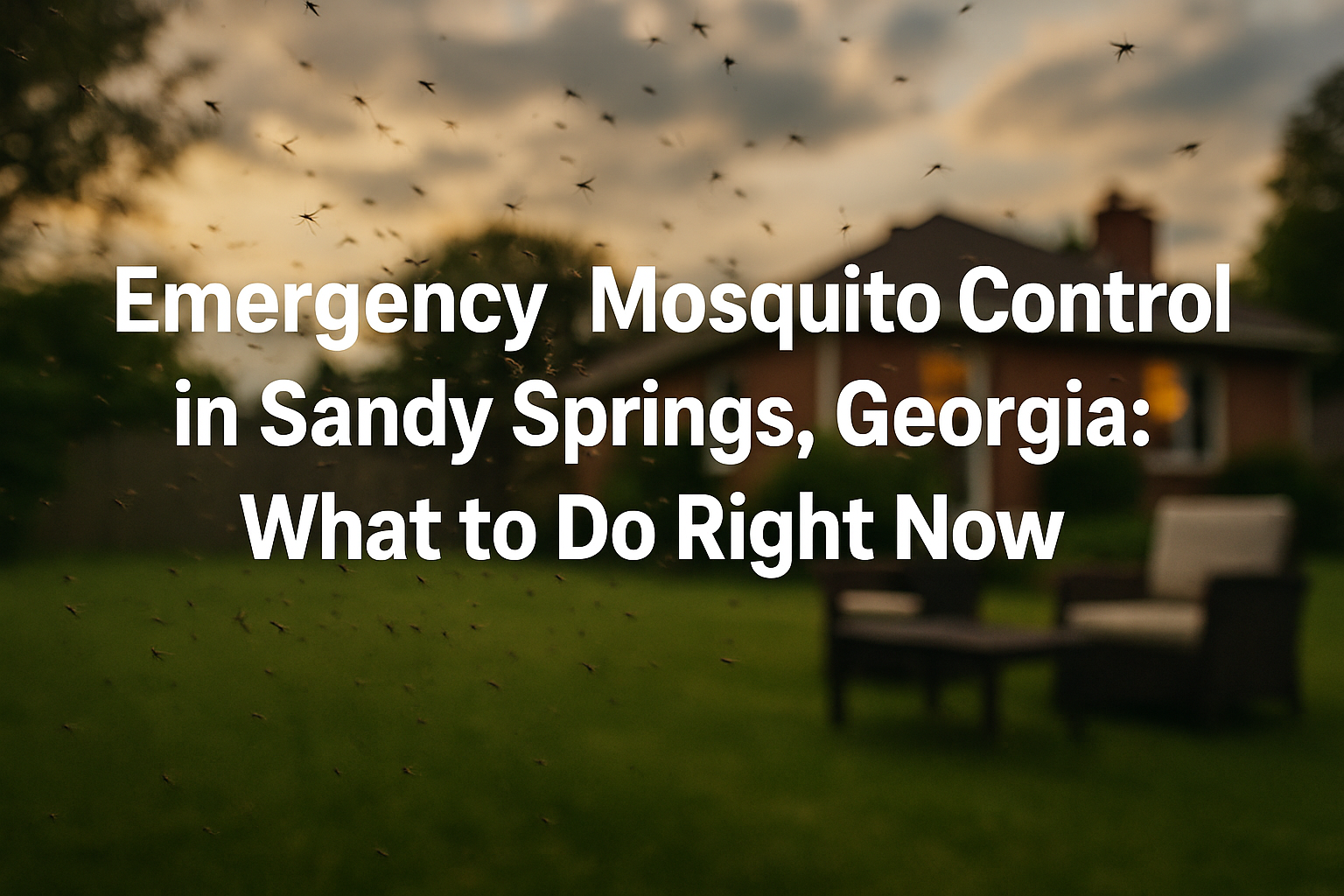 Emergency mosquito control Sandy Springs backyard treatment