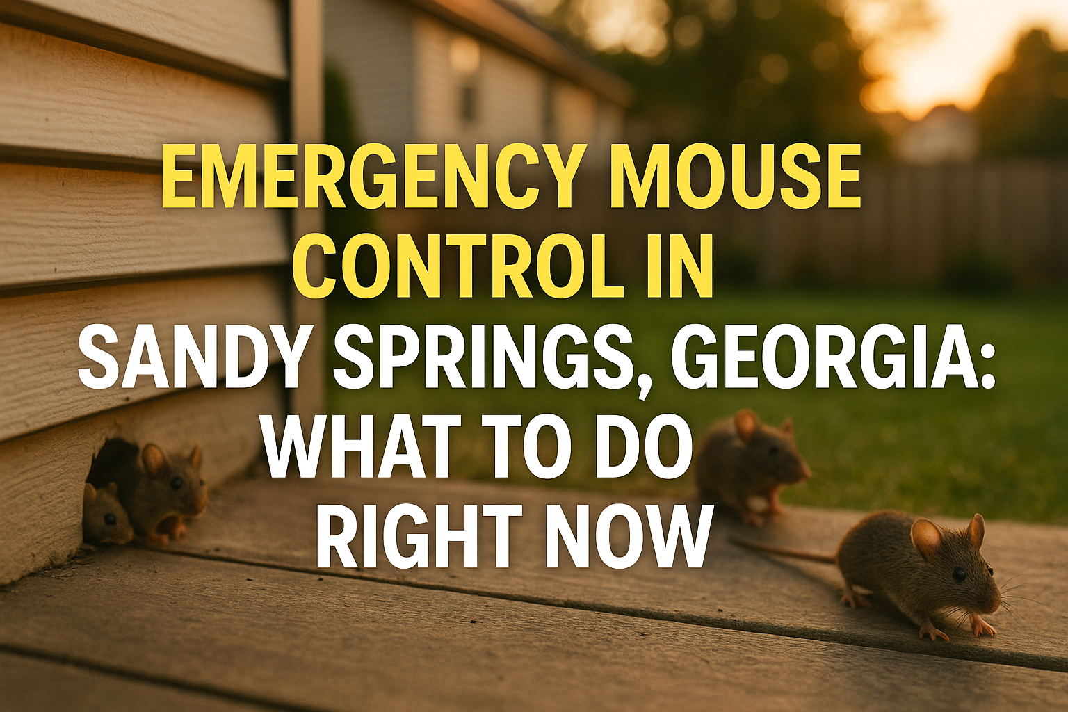 Emergency mouse control Sandy Springs home service