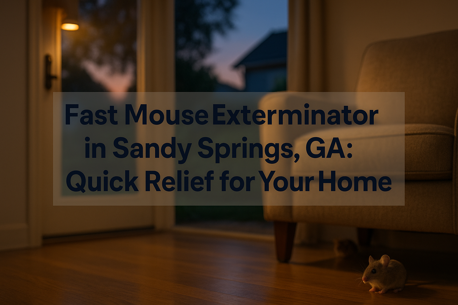 Fast mouse exterminator service in Sandy Springs home