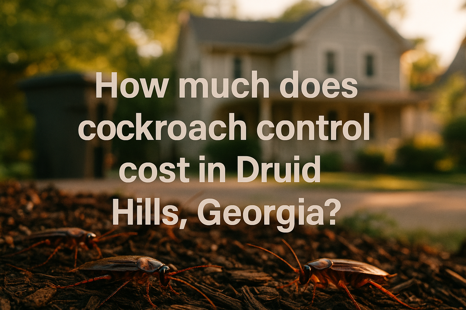 Cockroach Control Cost in Druid Hills, Georgia