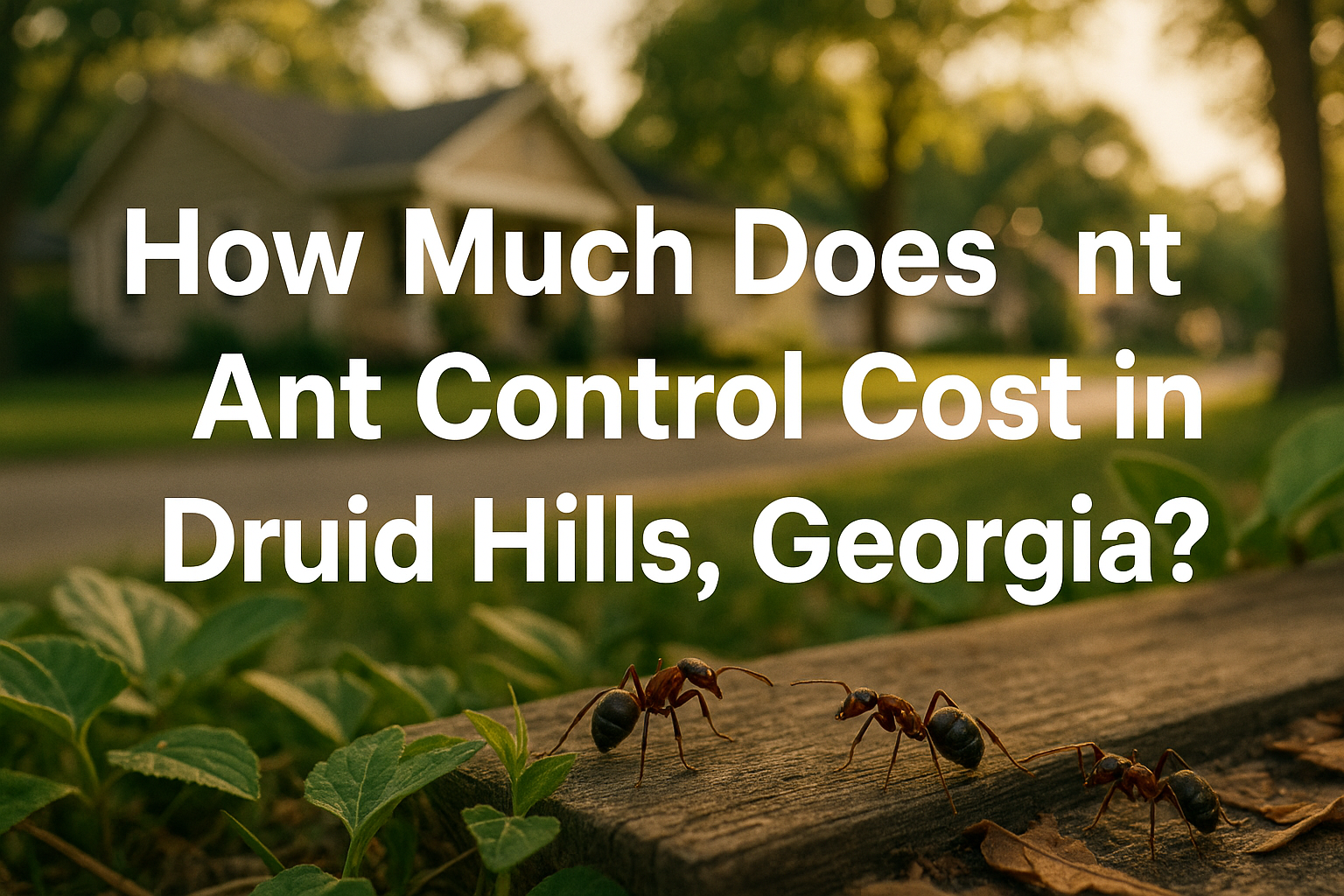 Ant Control Cost in Druid Hills, Georgia
