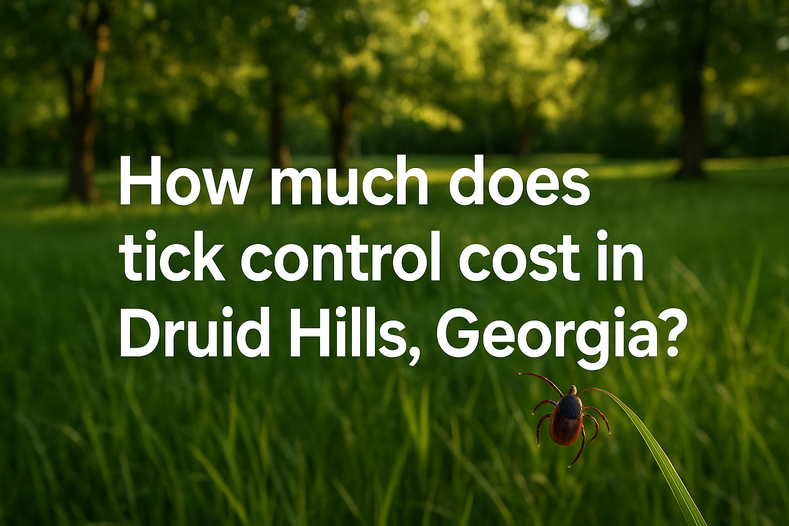 Tick Control Cost in Druid Hills, Georgia