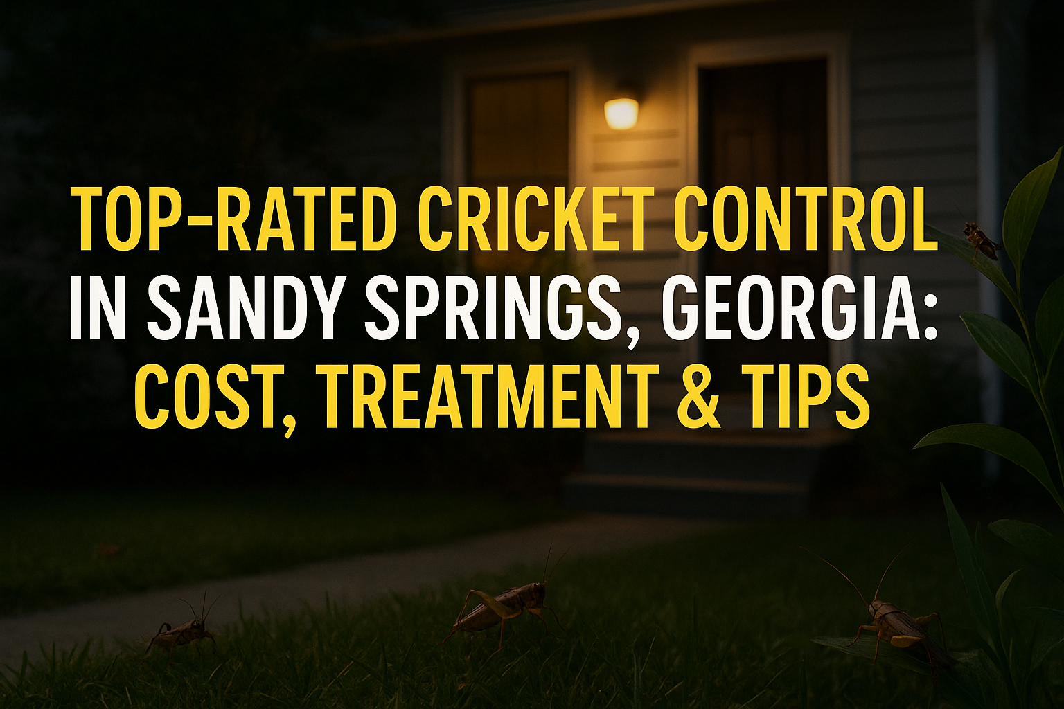 Cricket Control in Sandy Springs, Georgia