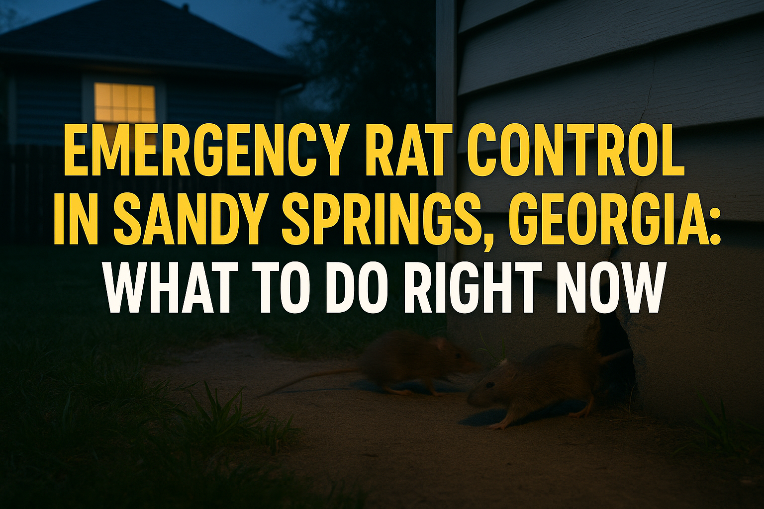 Emergency Rat Control in Sandy Springs, Georgia