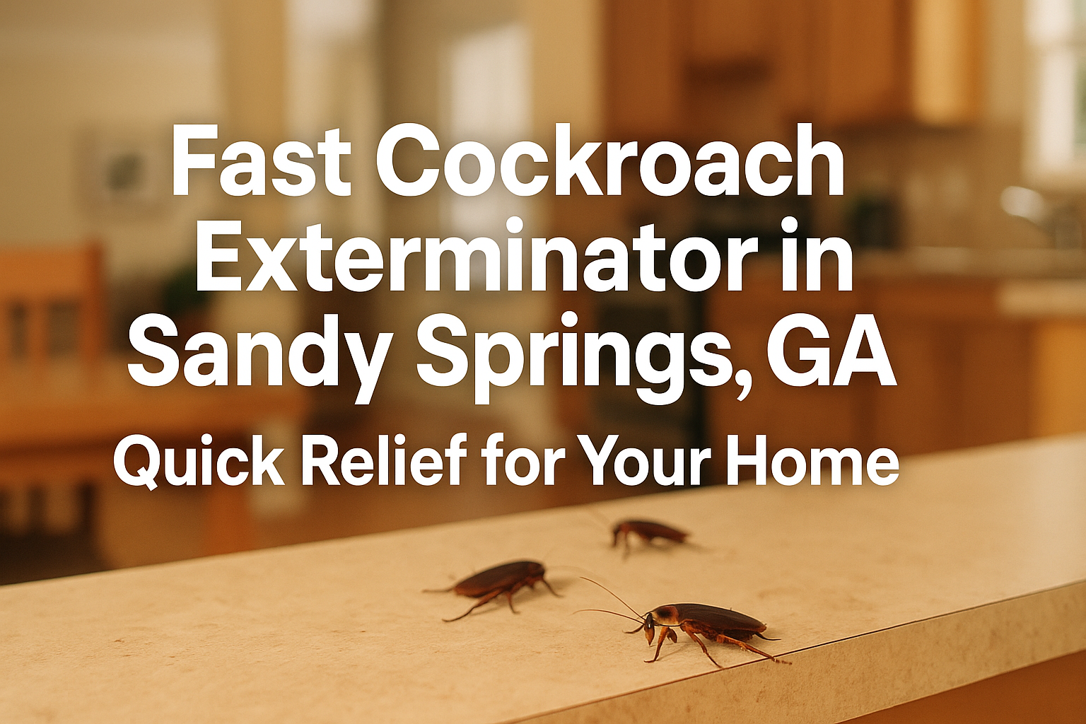 Fast Cockroach Exterminator in Sandy Springs, GA