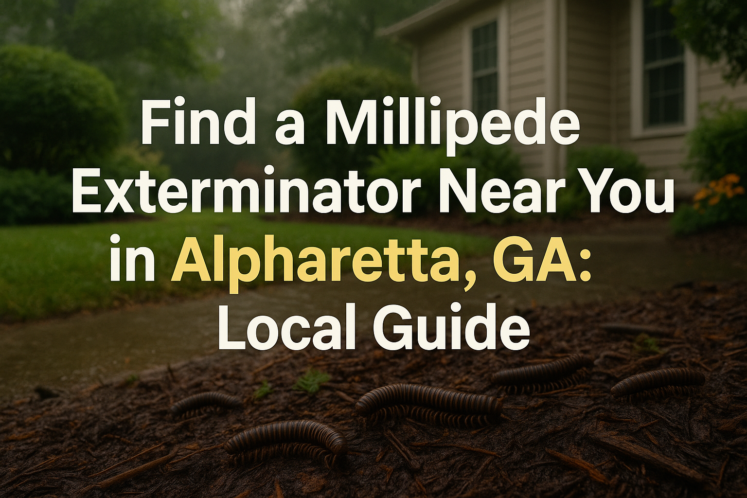 Millipede Exterminator Near You in Alpharetta, GA