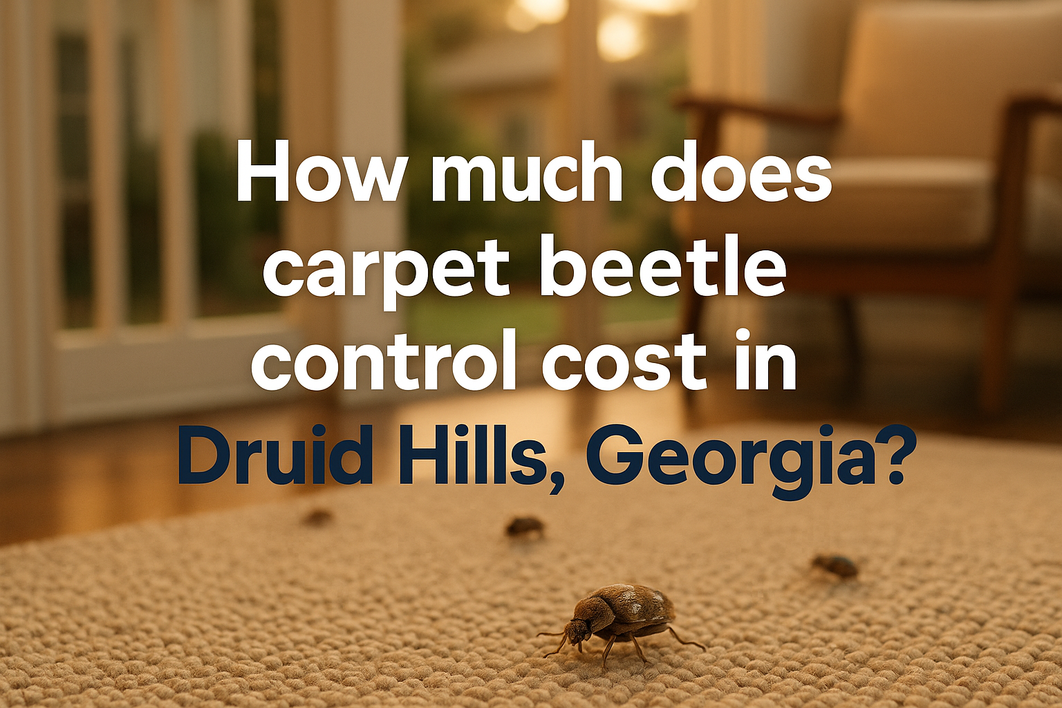 Carpet Beetle Control Cost in Druid Hills, Georgia