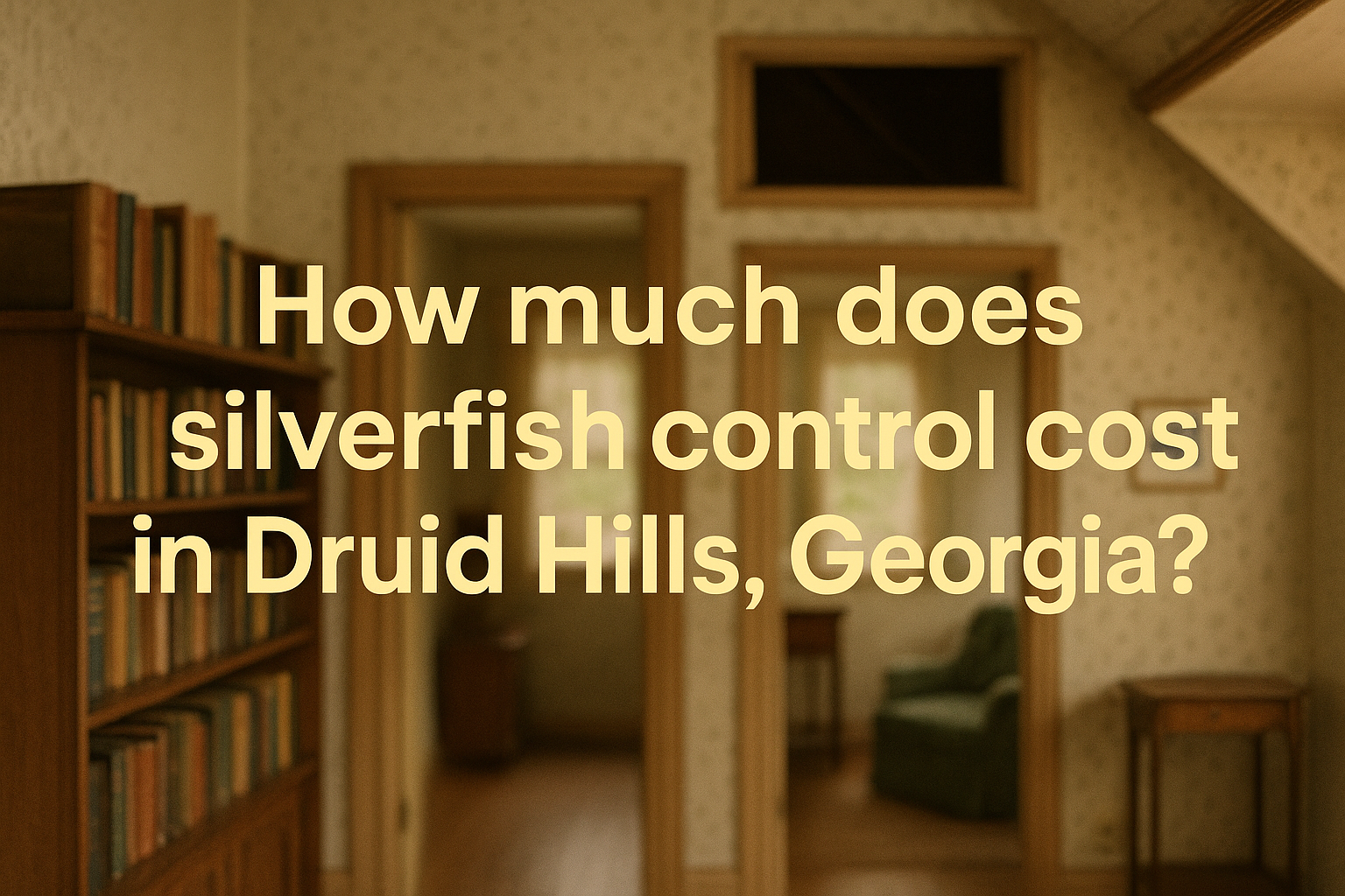Silverfish Control Cost in Druid Hills, Georgia