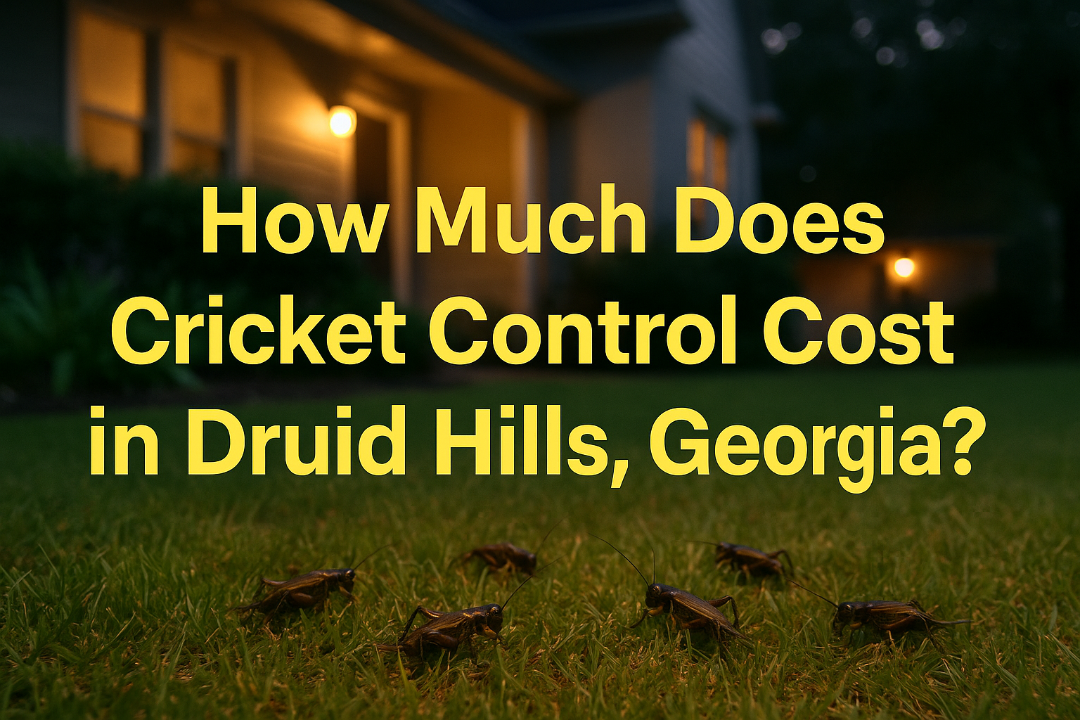 Cricket Control Cost in Druid Hills, Georgia