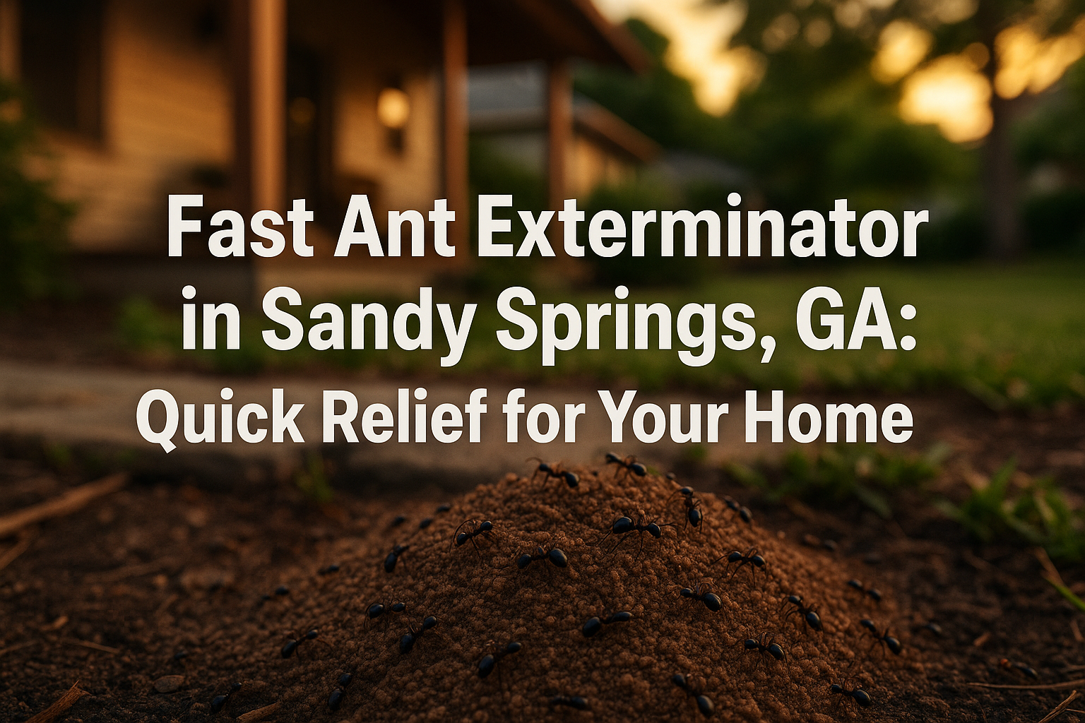 Ant Exterminator in Sandy Springs, GA