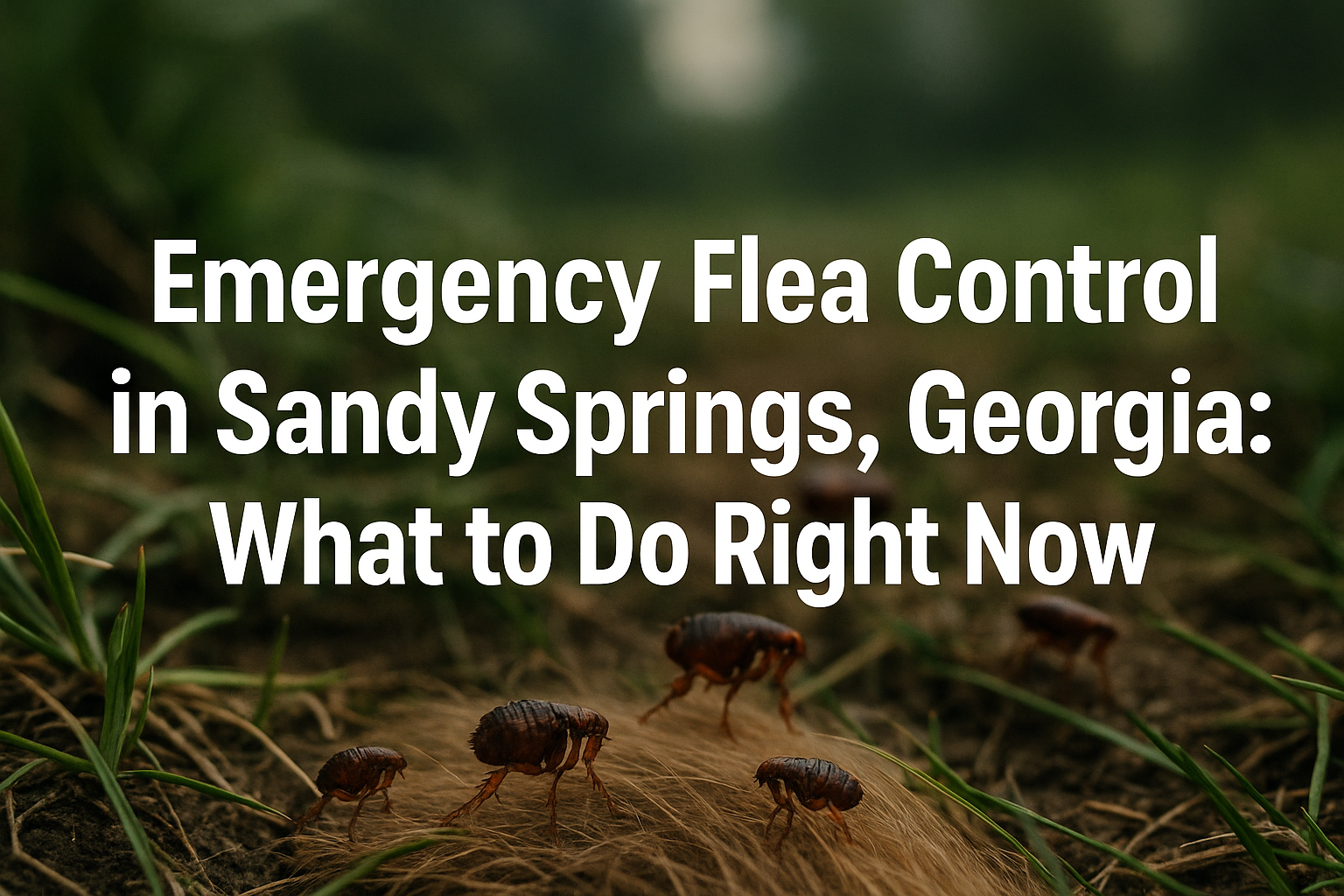 Emergency Flea Control in Sandy Springs, Georgia