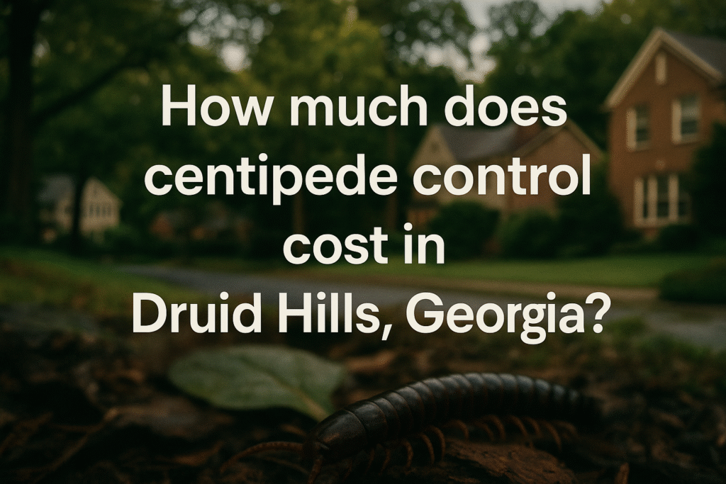 How much does Centipede Control Cost in Druid Hills, Georgia?