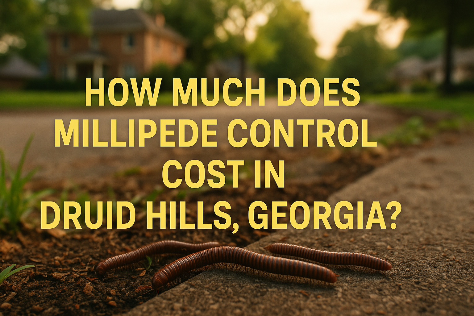 Millipede Control Cost in Druid Hills, Georgia