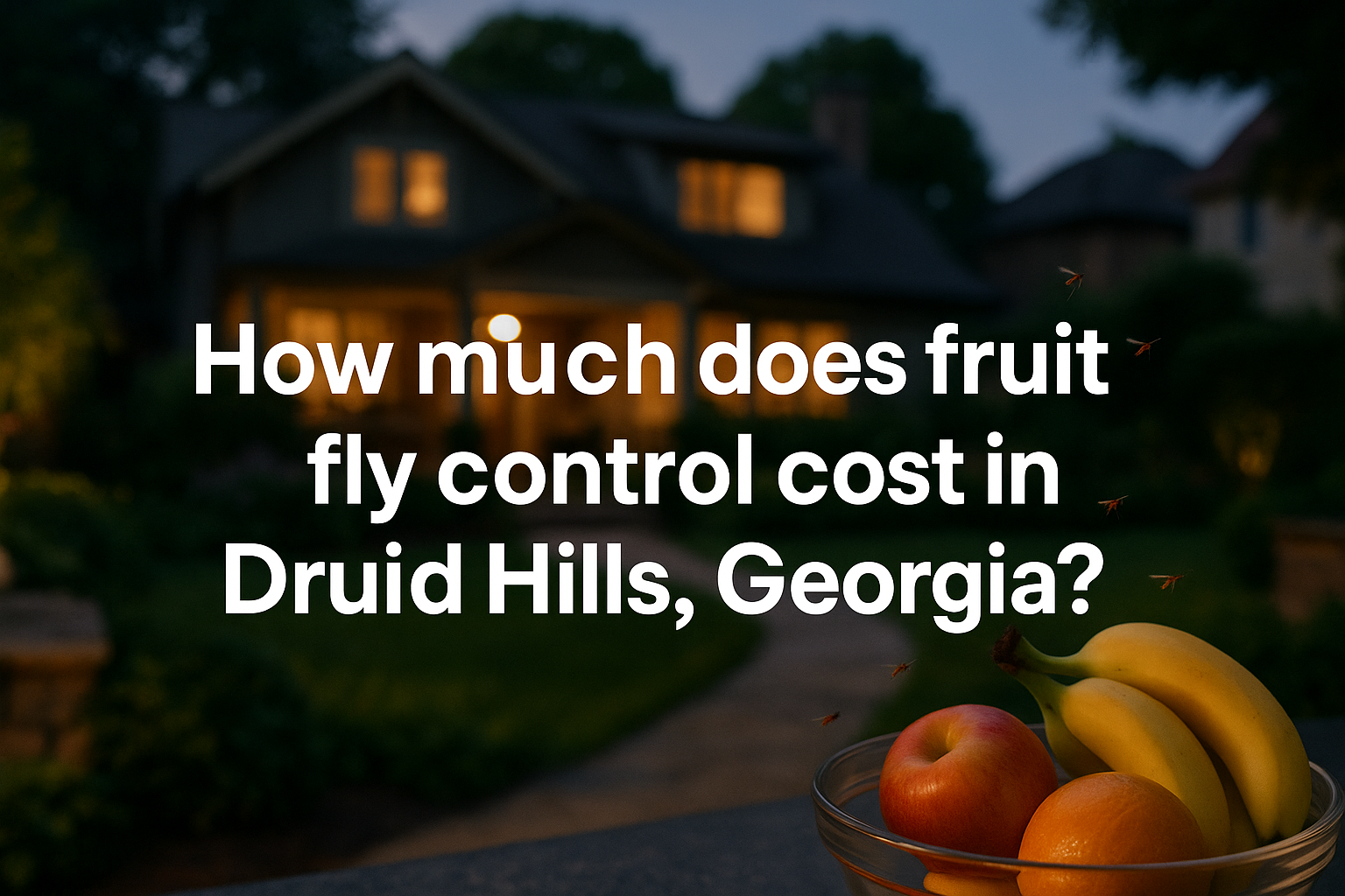 How much does Fruit fly control cost in Druid Hills, Georgia?