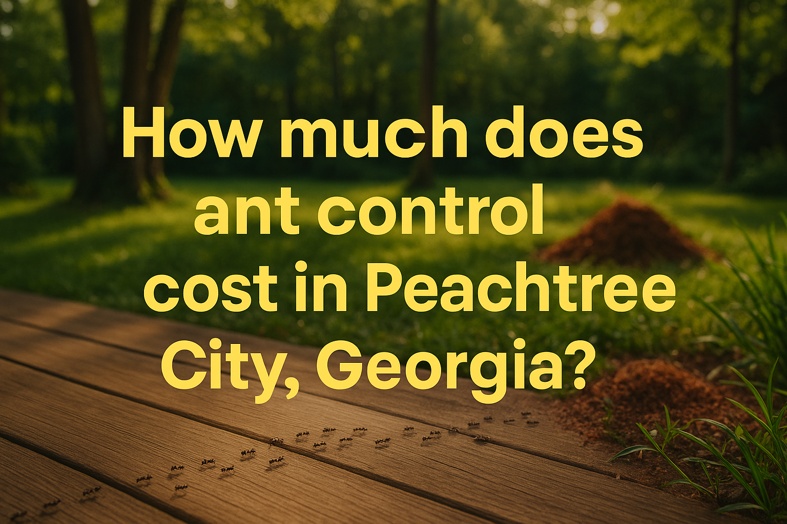 Ant Control Cost in Peachtree City, Georgia