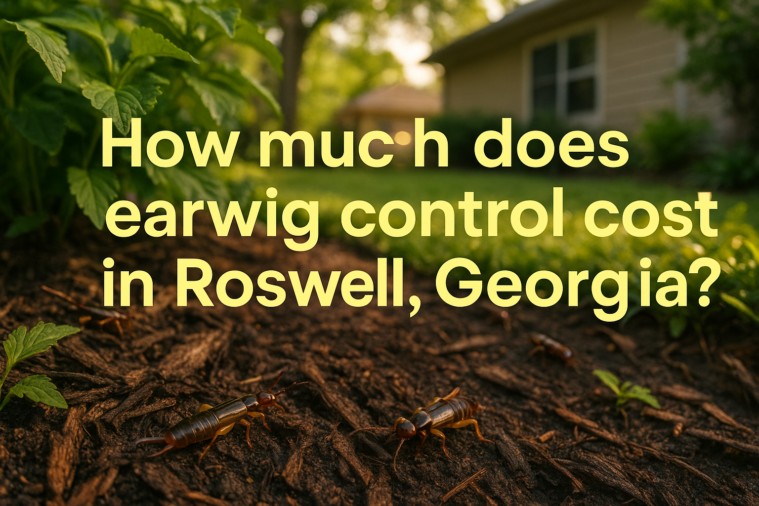 Earwig Control Cost in Roswell, Georgia