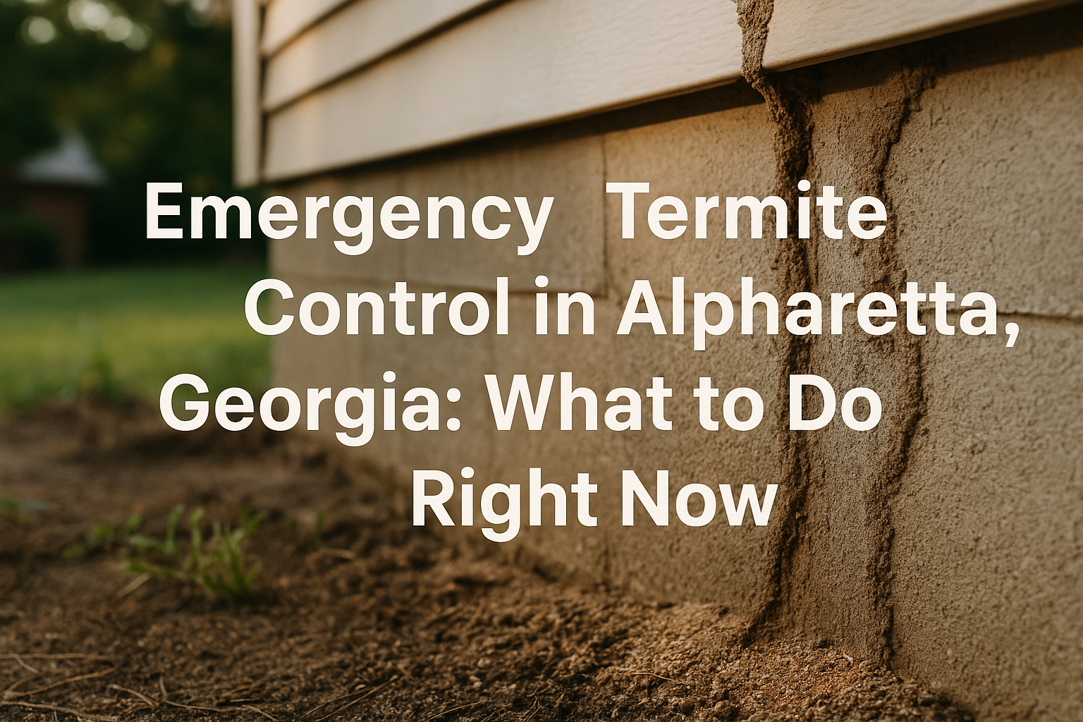 Emergency Termite Control in Alpharetta, Georgia