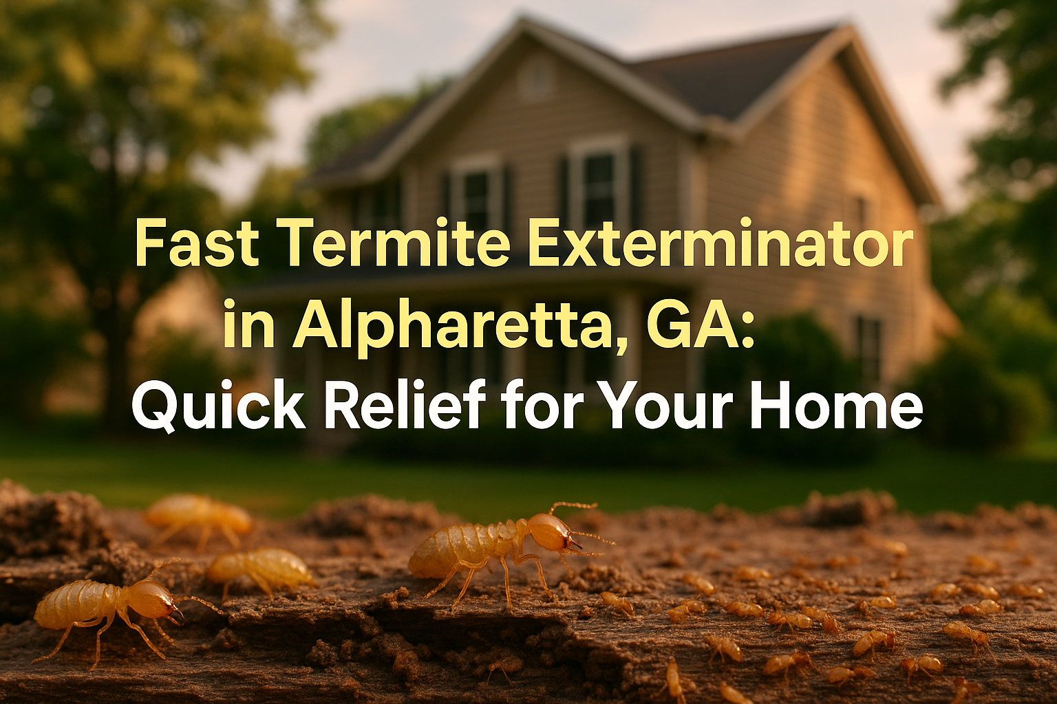 Fast Termite Exterminator in Alpharetta, GA