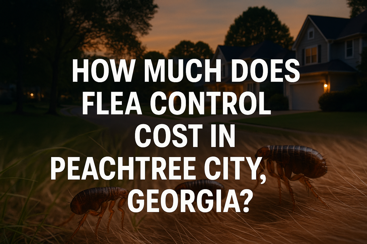 Flea Control Cost in Peachtree City, Georgia