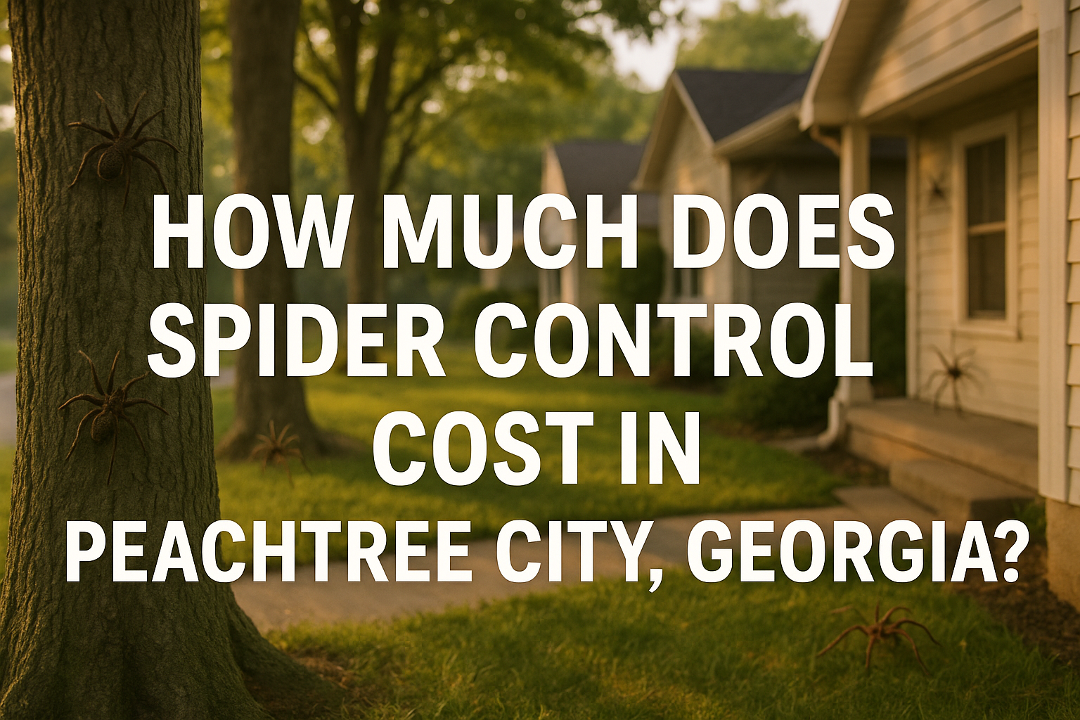 Spider Control Cost in Peachtree City, Georgia