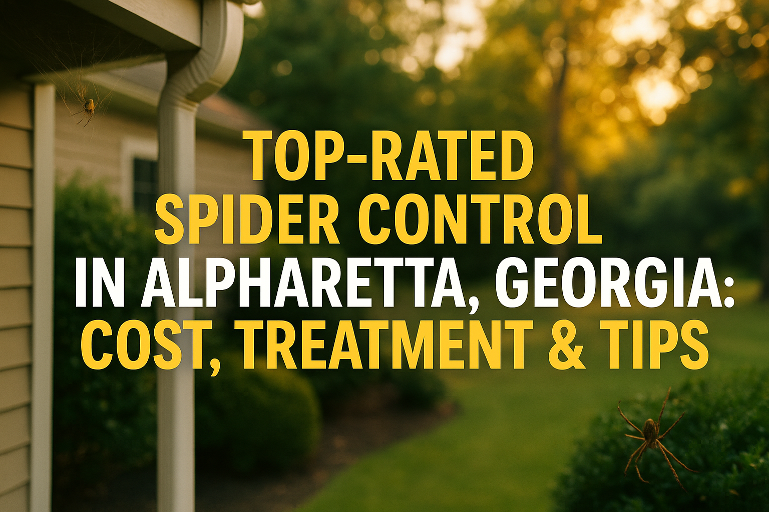Spider Control in Alpharetta, Georgia