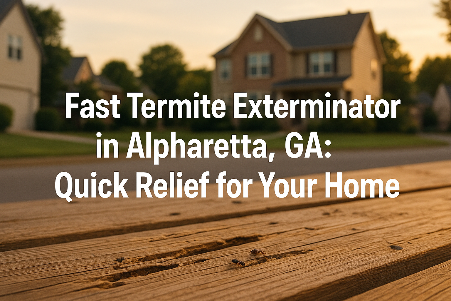 Fast Termite Exterminator in Alpharetta, GA