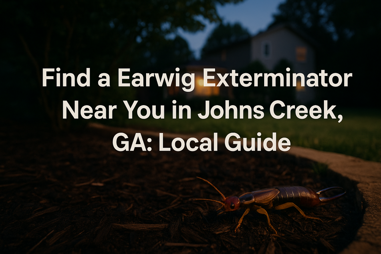 Earwig Exterminator Near You in Johns Creek, GA
