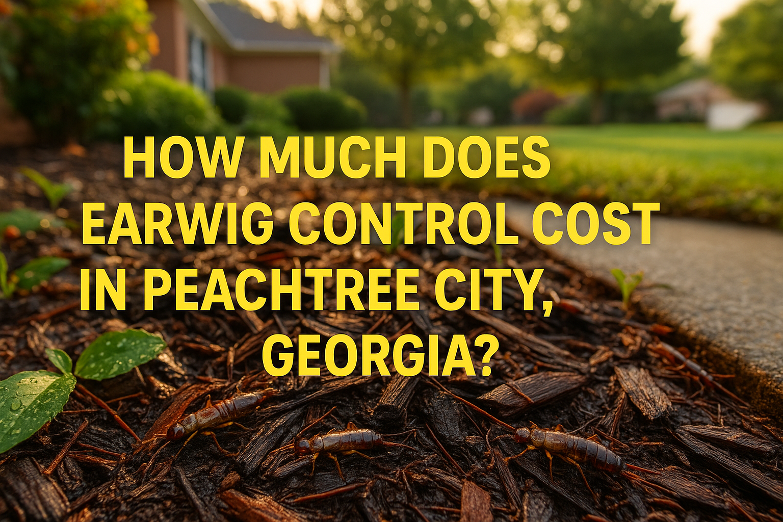 Earwig Control Cost in Peachtree City, Georgia