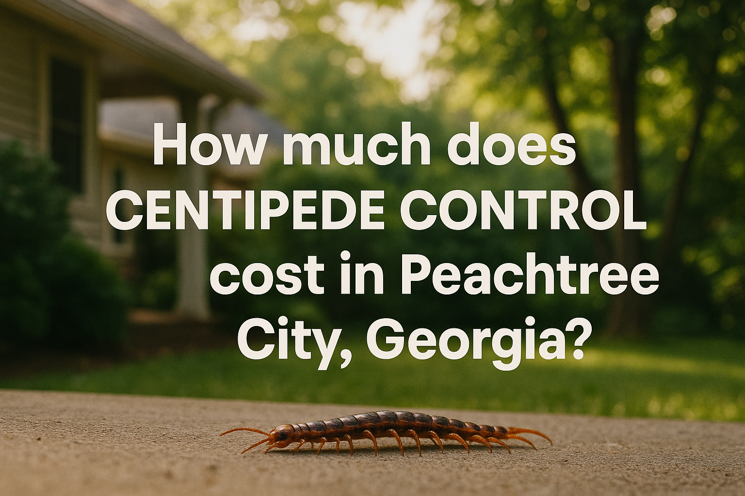 Centipede Control Cost in Peachtree City, Georgia