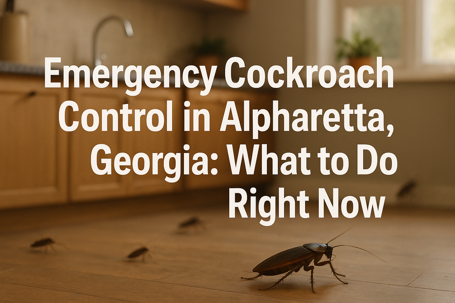 Emergency Cockroach Control in Alpharetta, Georgia