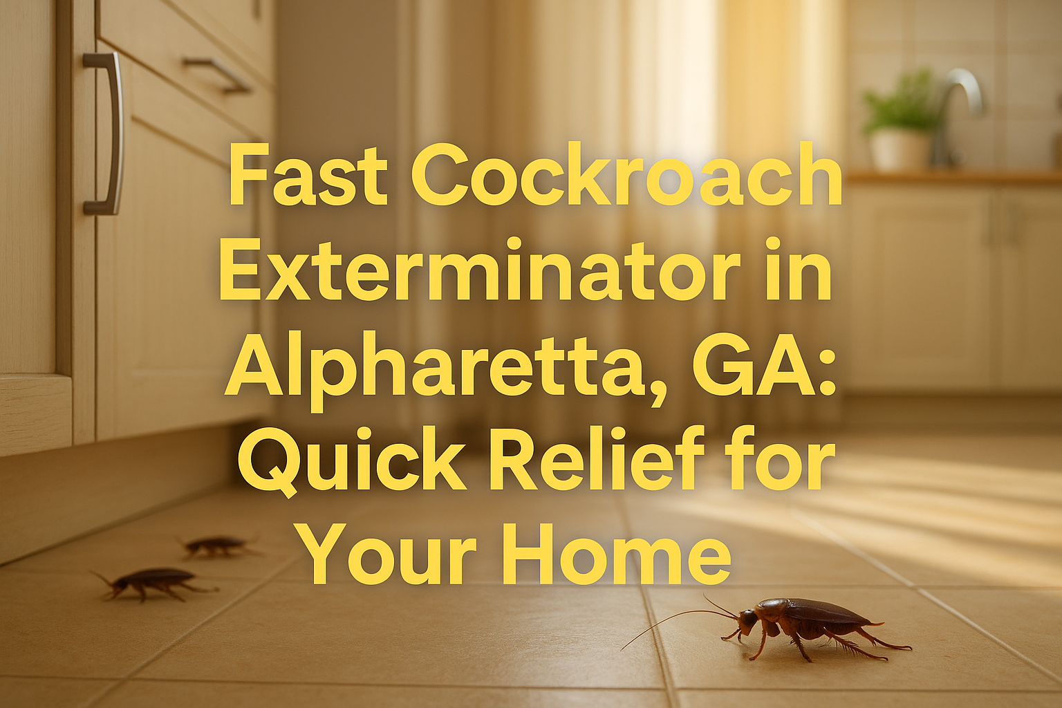 Fast Cockroach Exterminator in Alpharetta, GA
