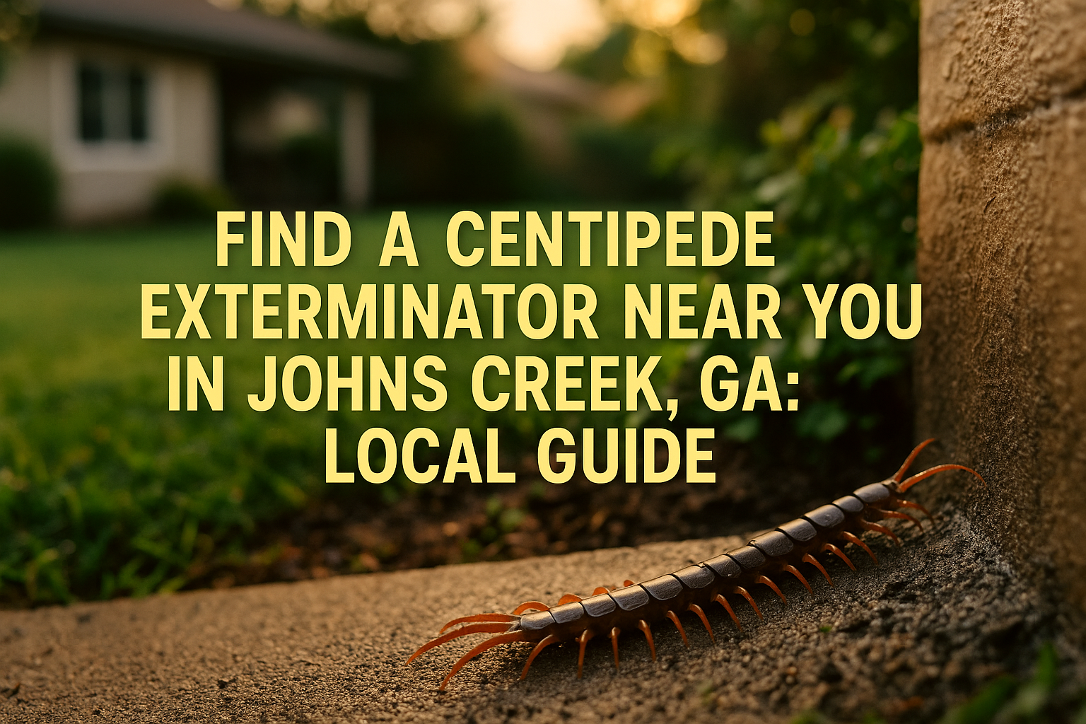 Centipede Exterminator Near You in Johns Creek, GA