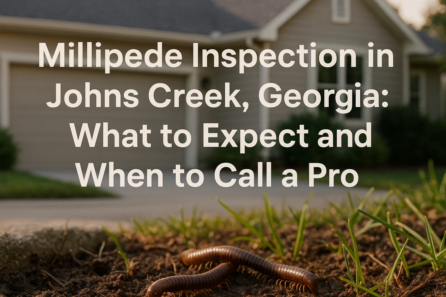 Millipede Inspection in Johns Creek, Georgia