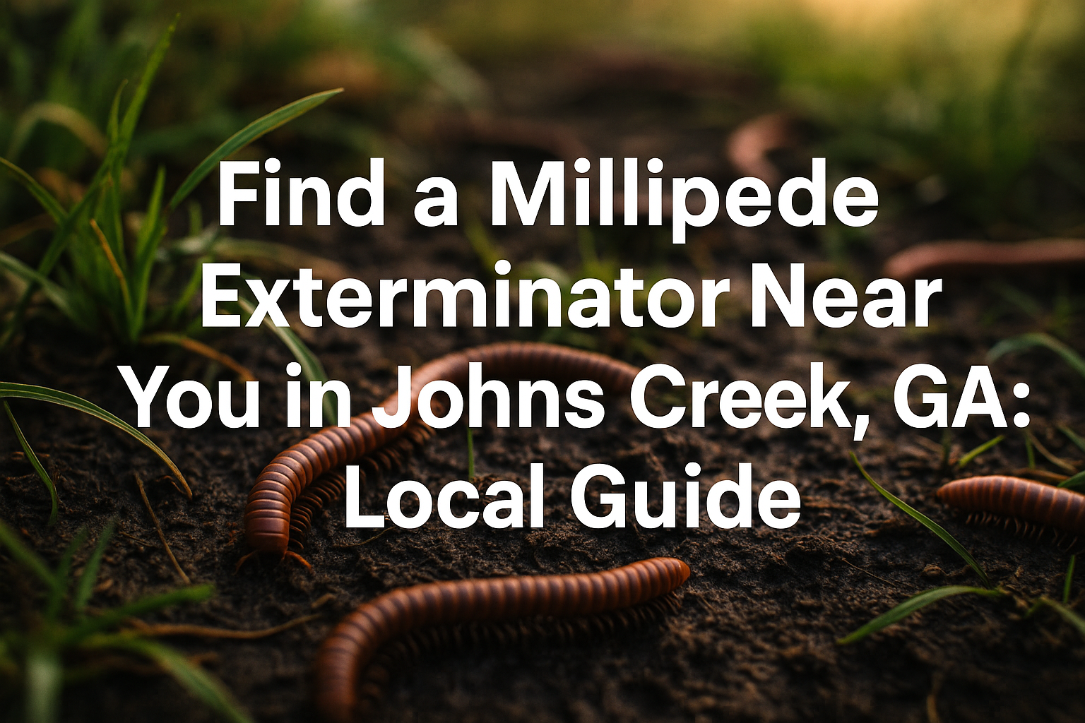 Millipede Exterminator Near You in Johns Creek, GA