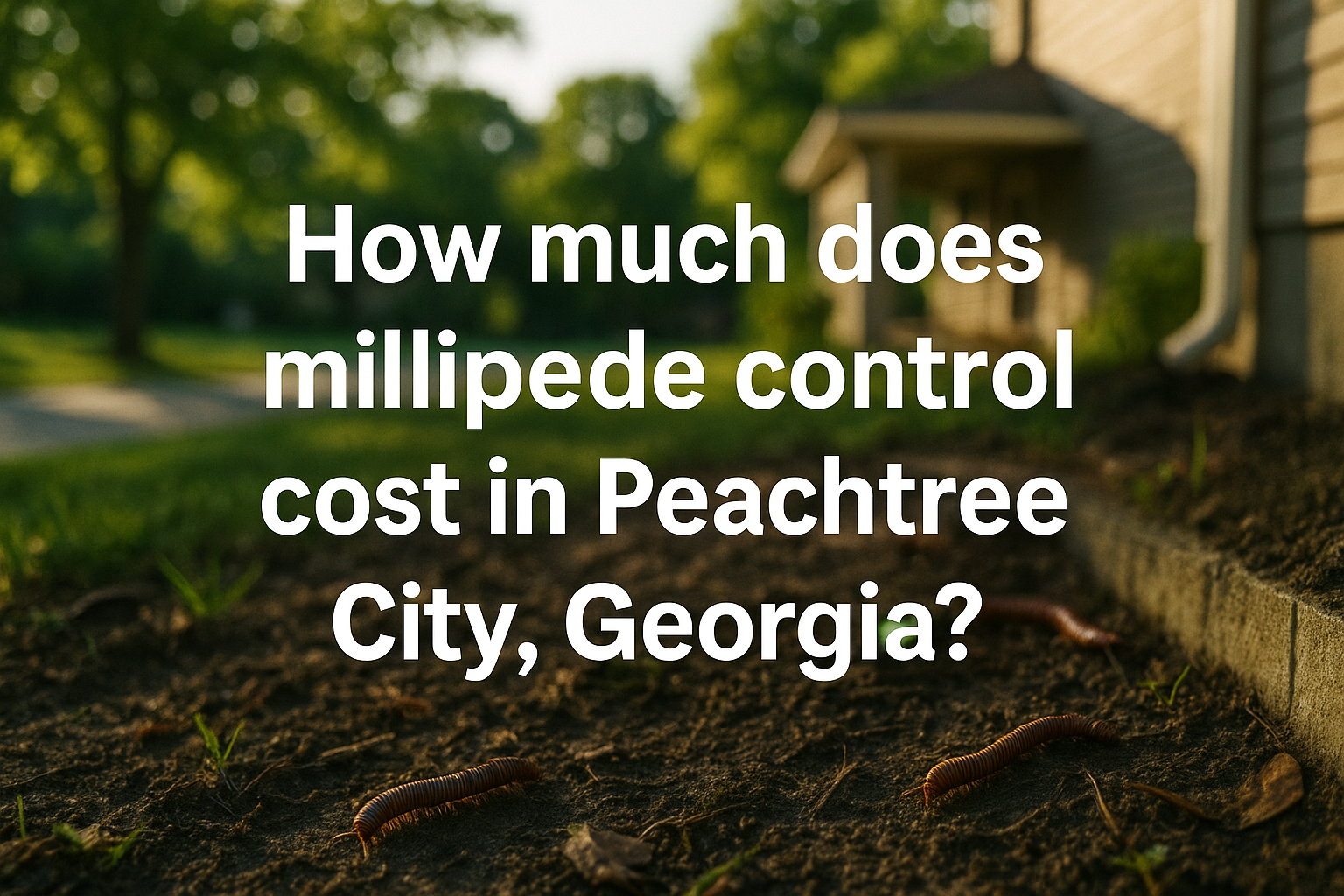 Millipede Control Cost in Peachtree City, Georgia