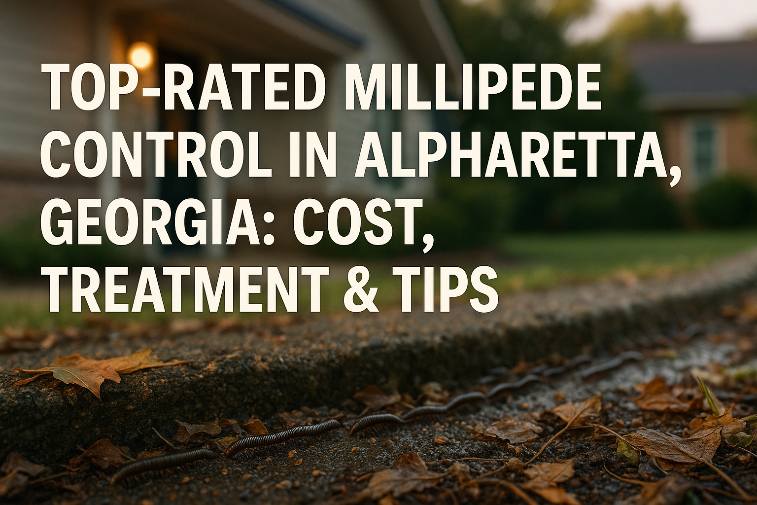 Millipede control in Alpharetta, GA – professional treatment, cost, and prevention tips