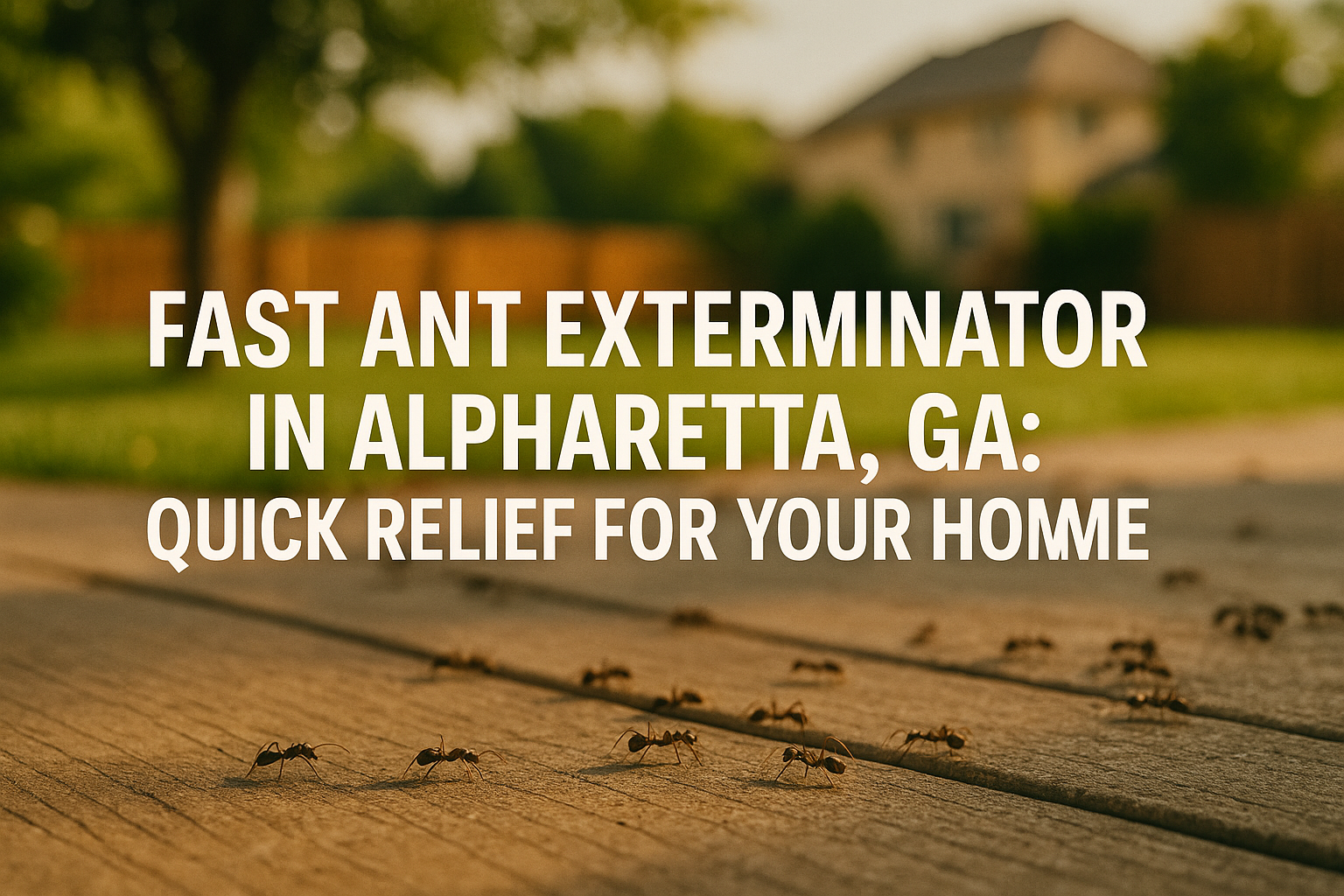 Fast ant exterminator in Alpharetta providing same-day professional pest control