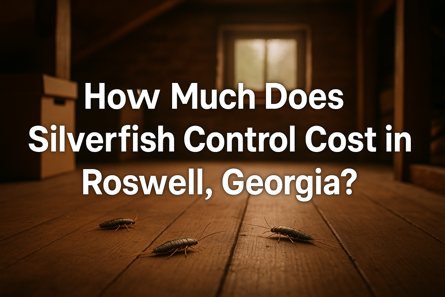 Silverfish control cost Roswell, Georgia