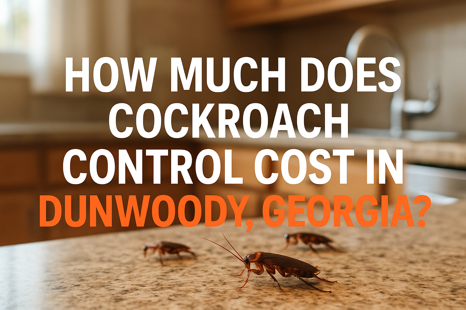 How much does Cockroach Control Cost in Dunwoody, Georgia?