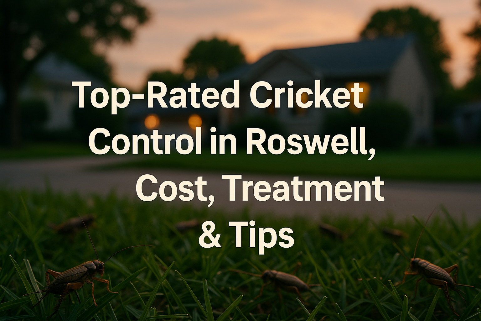 Cricket Control in Roswell, Georgia
